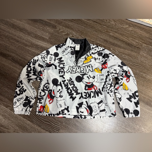 Disney Other - Disney Asia Mickey Mouse Jacket All Over‎ Comic Print Windbreaker Pullover